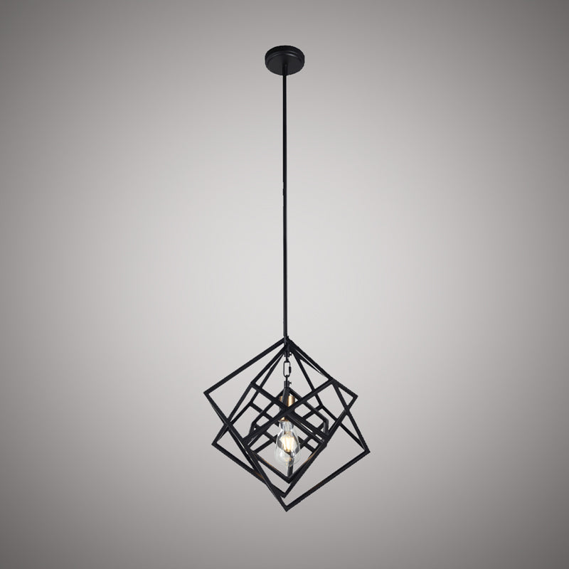1 Lights Galaxia 1-light pendant Aged Brass/Matte Black  Dimmable 60W