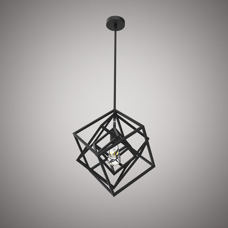 1 Lights Galaxia 1-light pendant Matte Black  Dimmable 60W