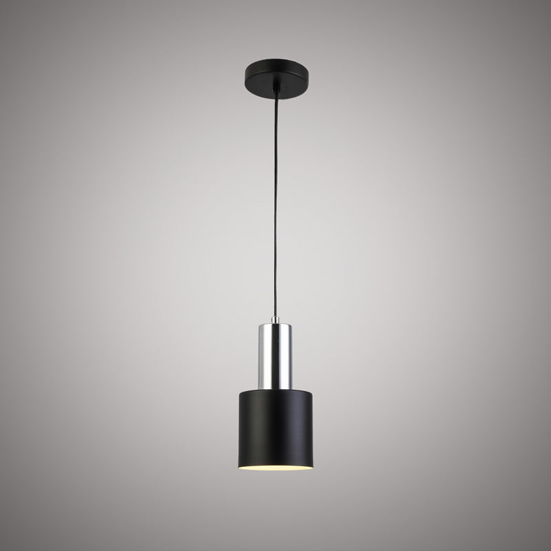 1 Lights Alpine 5-in Pendant Chrome/Matte Black  Dimmable 60W