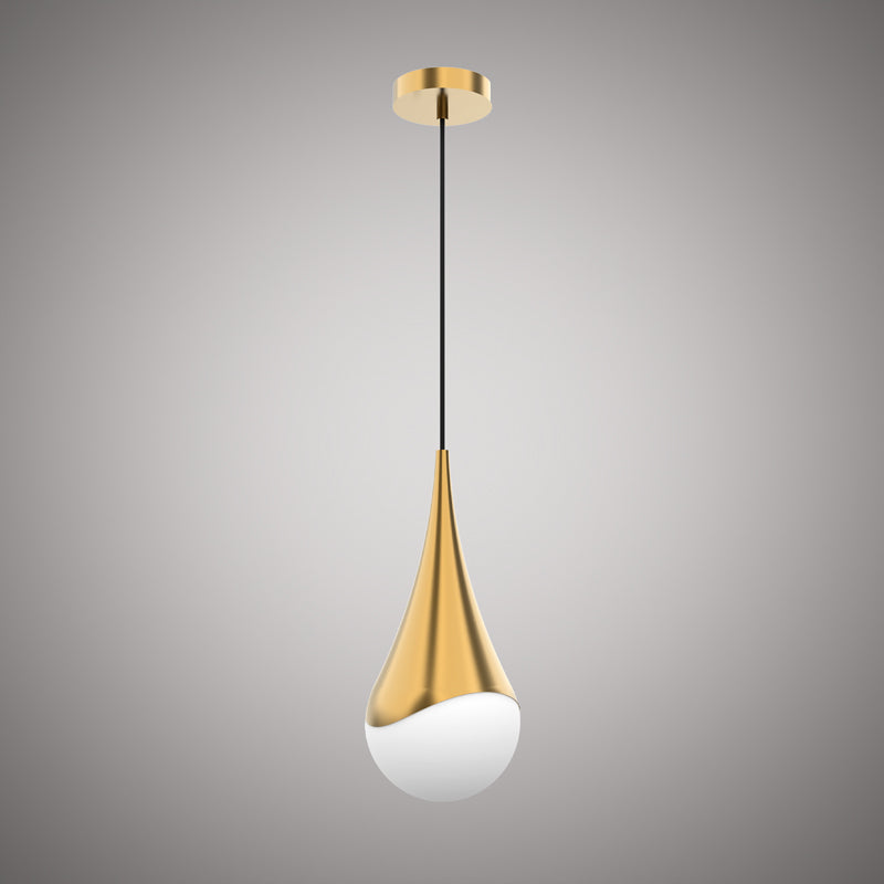 1 Lights Drop 7-in Pendant  Aged Brass  Dimmable 60W