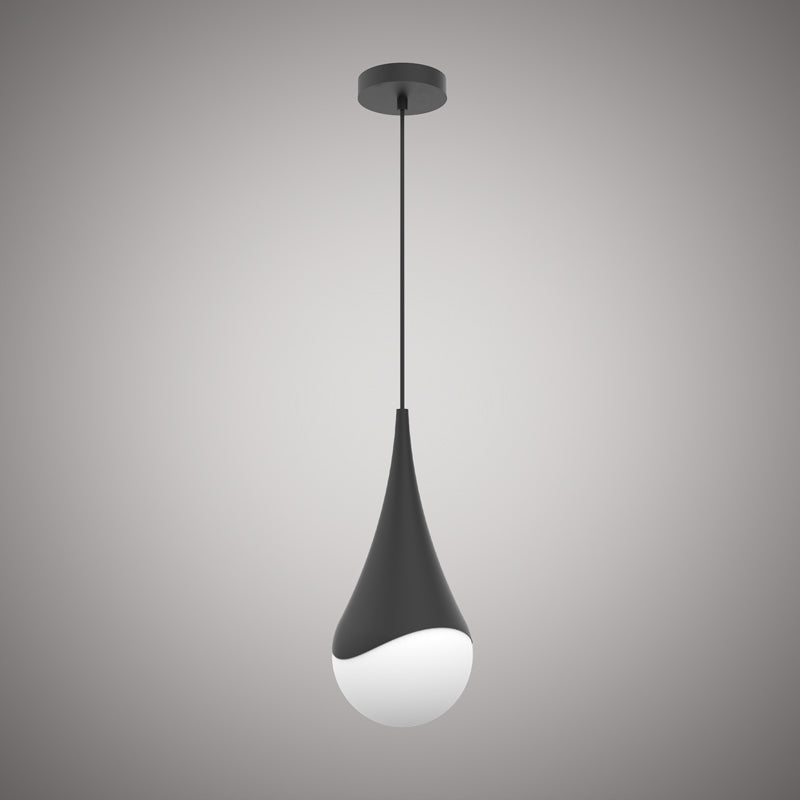 1 Lights Drop 7-in Pendant  Matte Black  Dimmable 60W