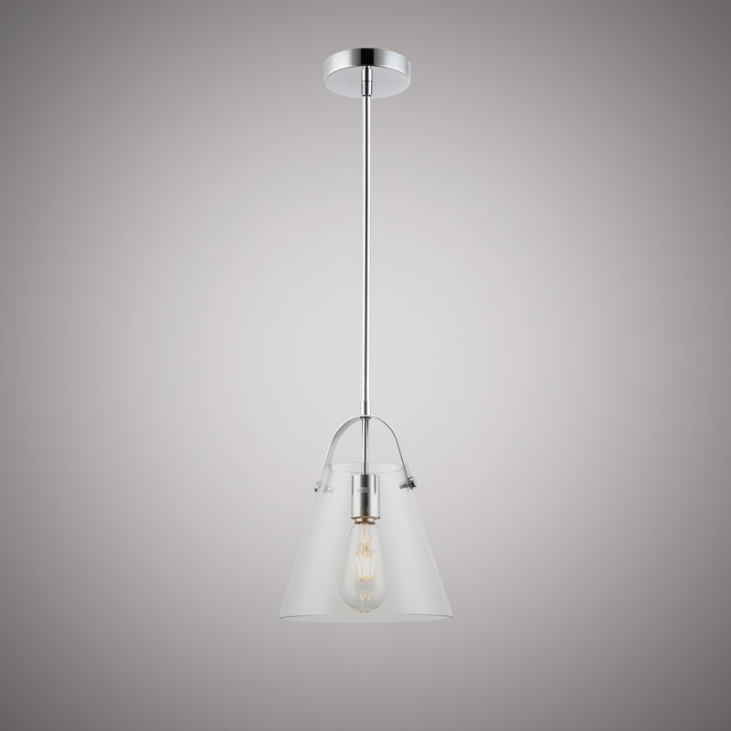 1 Lights Dakota Pendant  Chrome  Dimmable 60W