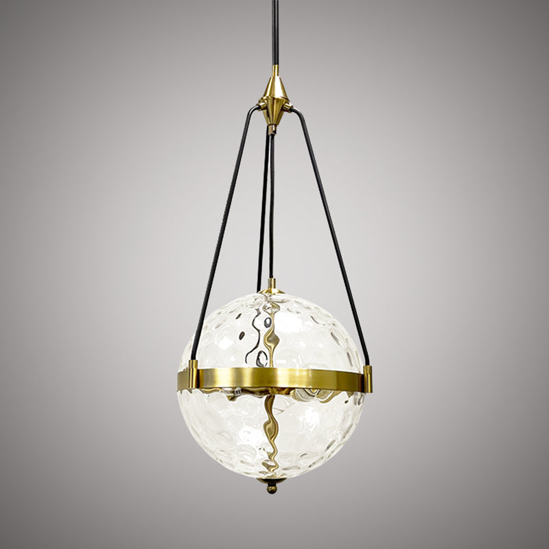 3 Lights Apollo 13-in Pendant  Matte Black/Aged Brass  Dimmable 180W