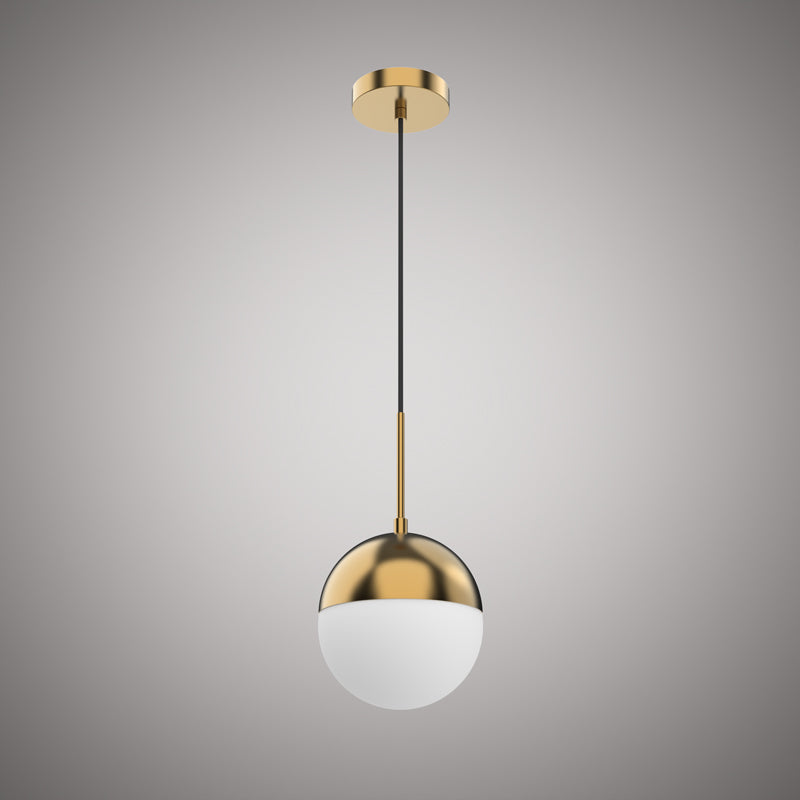 1 Lights Century 7-in Pendant Aged Brass  Dimmable 60W
