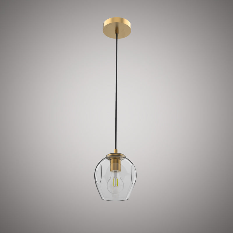1 Lights Ellen 1-light pendant Aged Brass  Dimmable 60W
