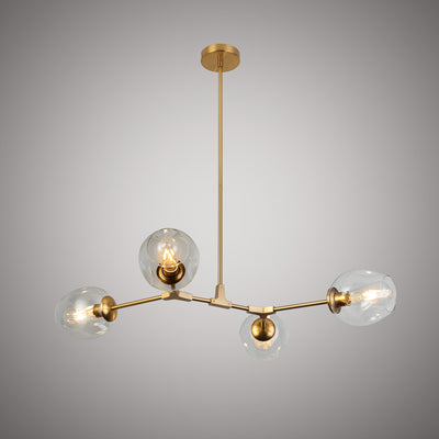 Ellen 4-Light Aged Brass Chandelier Dimmable 240W