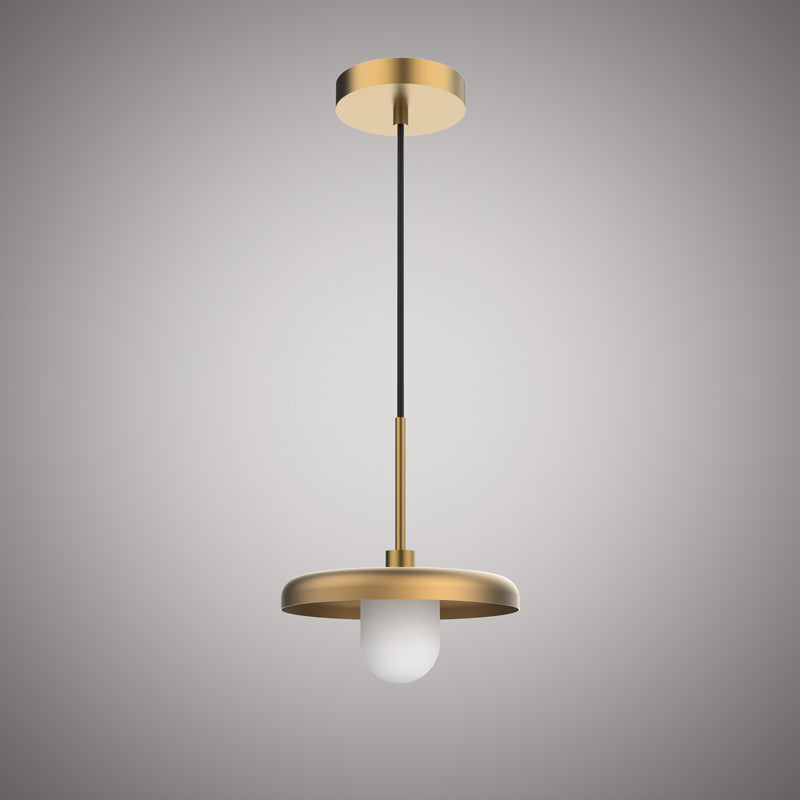 1 Lights Rose Pendant Aged brass  Dimmable 60W