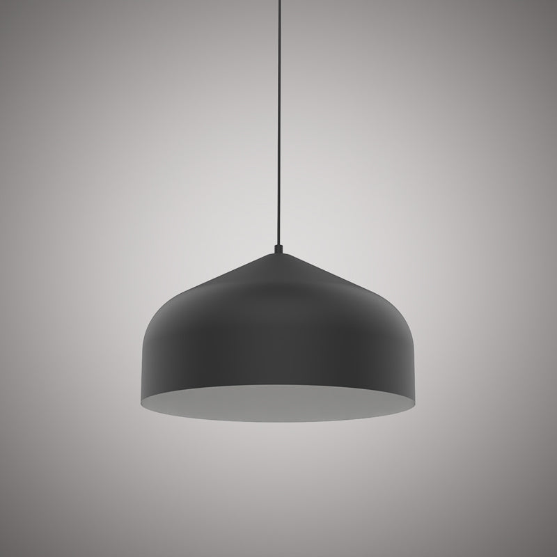 1 Lights P50817-WH-BK Matte Black Outside/White Inside  Dimmable 60W
