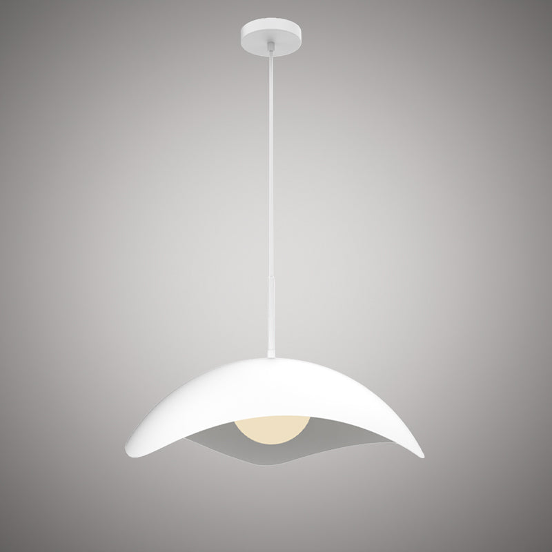 1 Lights Radiance Pendant Matte White Outside/White Inside  Dimmable 60W