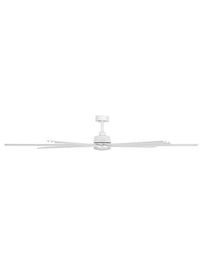 Atlanta 72 Inch White Fan with LED Light and Remote
