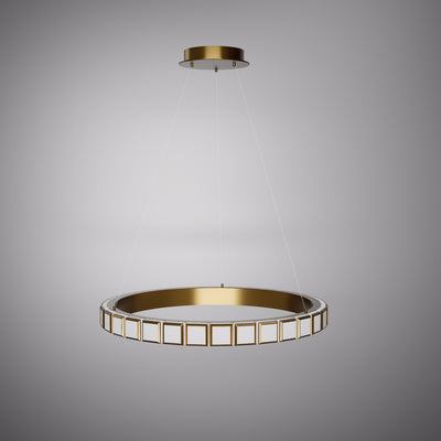 24-in Soft Aged Brass Chandeliers Dimmable