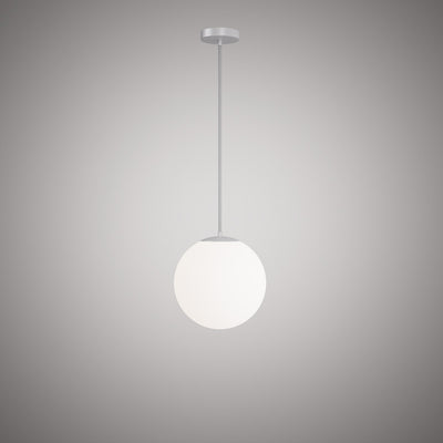 Bolio 1-Light 12-in Matte White Pendant Dimmable 60W