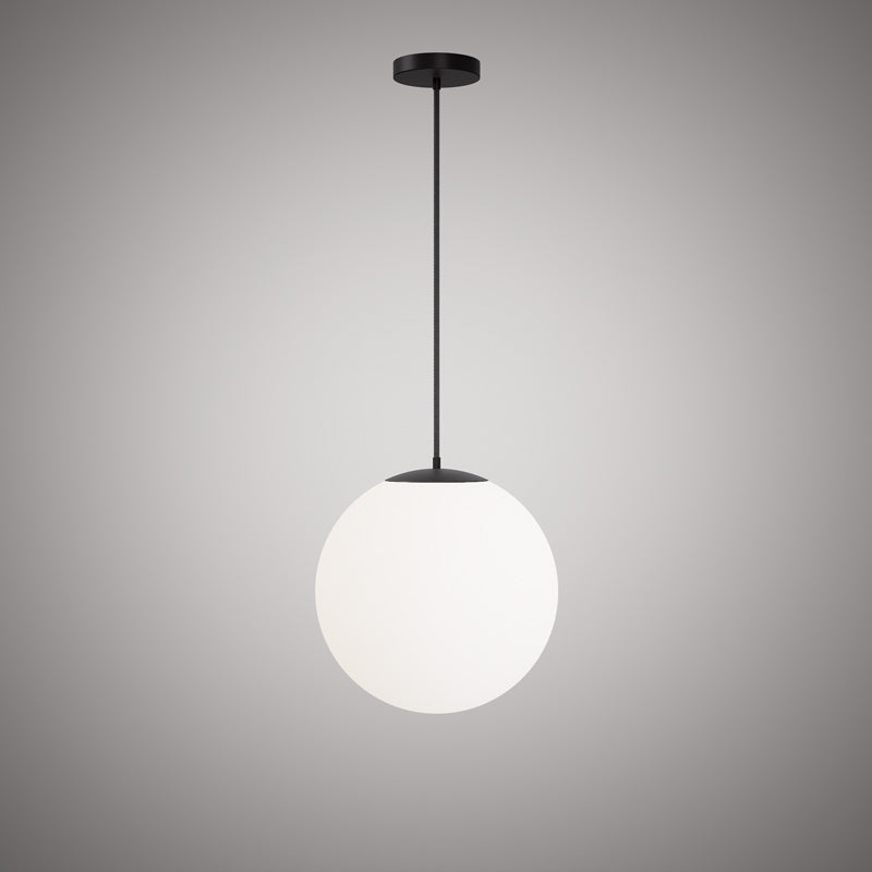 1 Lights Bolio  16-in Black pendant Matte Black  Dimmable 60W