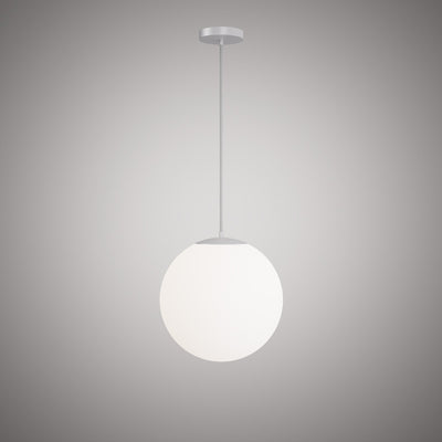Bolio 1-Light 16-in Matte White Pendant Dimmable 60W