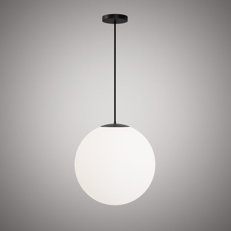 1 Lights Bolio  20-in Black pendant Matte Black  Dimmable 60W