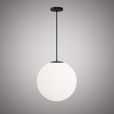 Bolio 1-Light 20-in Matte Black Pendant Dimmable 60W
