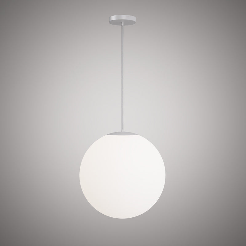 1 Lights Bolio  20-in White pendant Matte White  Dimmable 60W