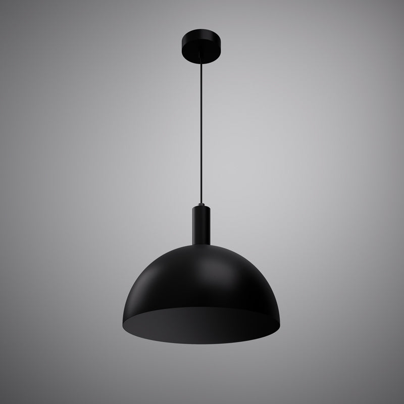 1 Lights Archi Dome 16-in  Matte Black Outside/White Inside  Dimmable 60W