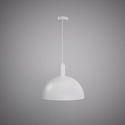 Archi Dome 16-inch Matte White Dimmable Pendant Light