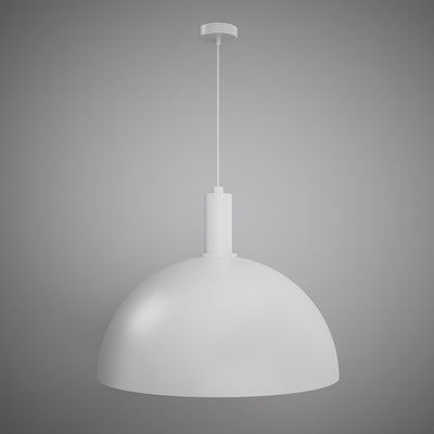Archi Dome 24-inch Matte White Dimmable Pendant Light
