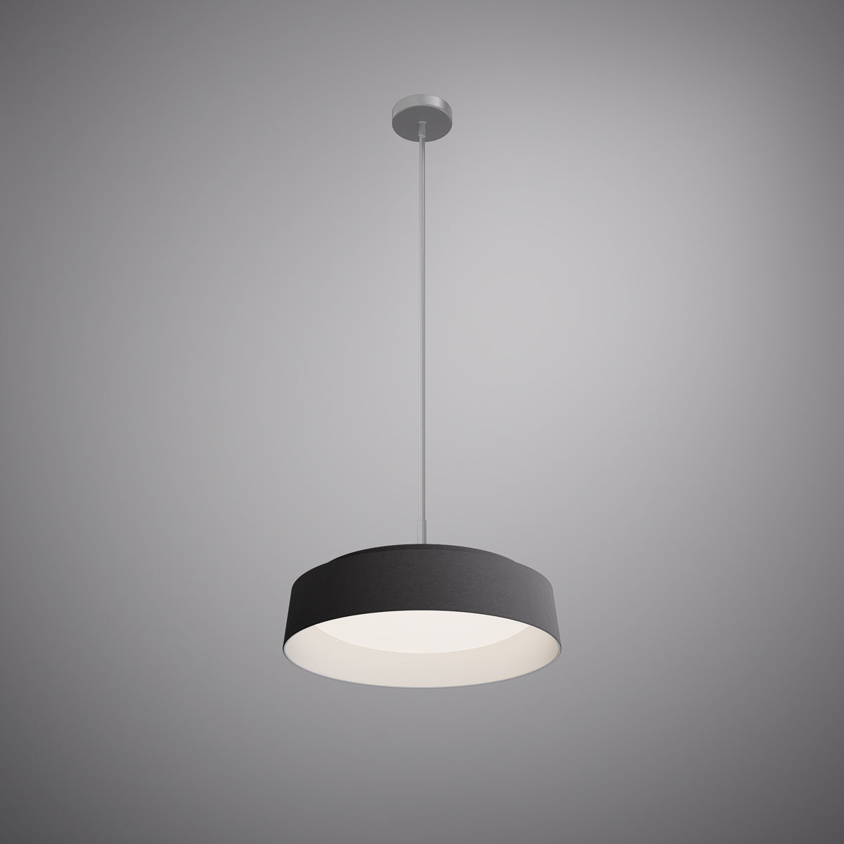 Verona Pendant Matte Black/Brushed Nickel  Dimmable