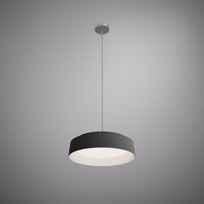 Verona Matte Black/Brushed Nickel Pendant Dimmable