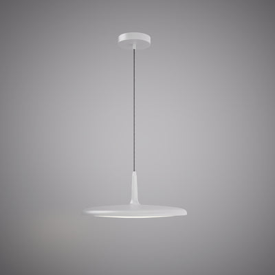 16.5-inch Matte White Dimmable Pendant Light