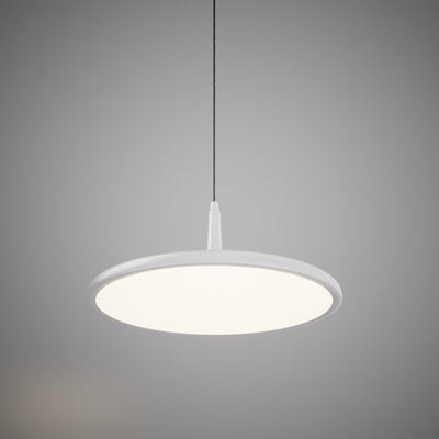 16.5-inch Matte White Dimmable Pendant Light