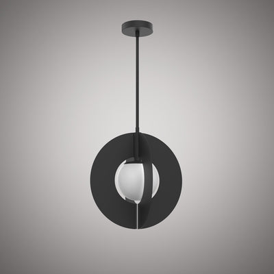 Pulse 1-Light Matte Black Pendant Dimmable 60W