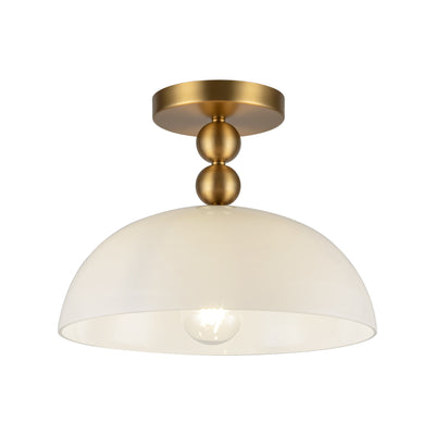 Paisley 12-in Steel Semi-Flush Mount