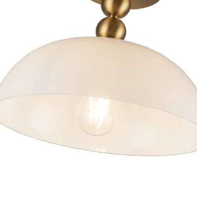 Paisley 12-in Steel Semi-Flush Mount