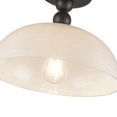 Paisley 12-in Steel Semi-Flush Mount