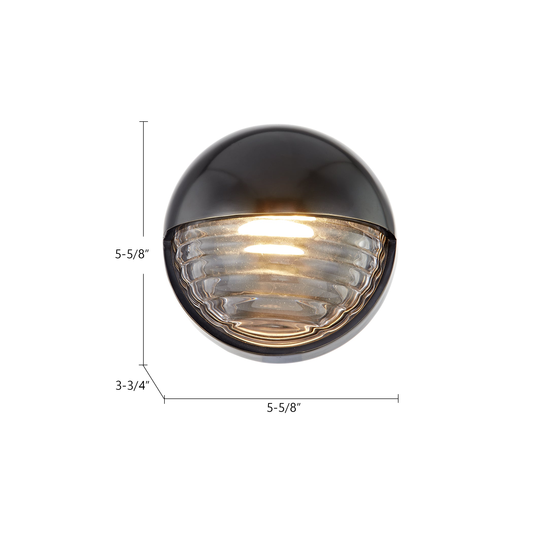 Palais 6-in Steel Vanity Light