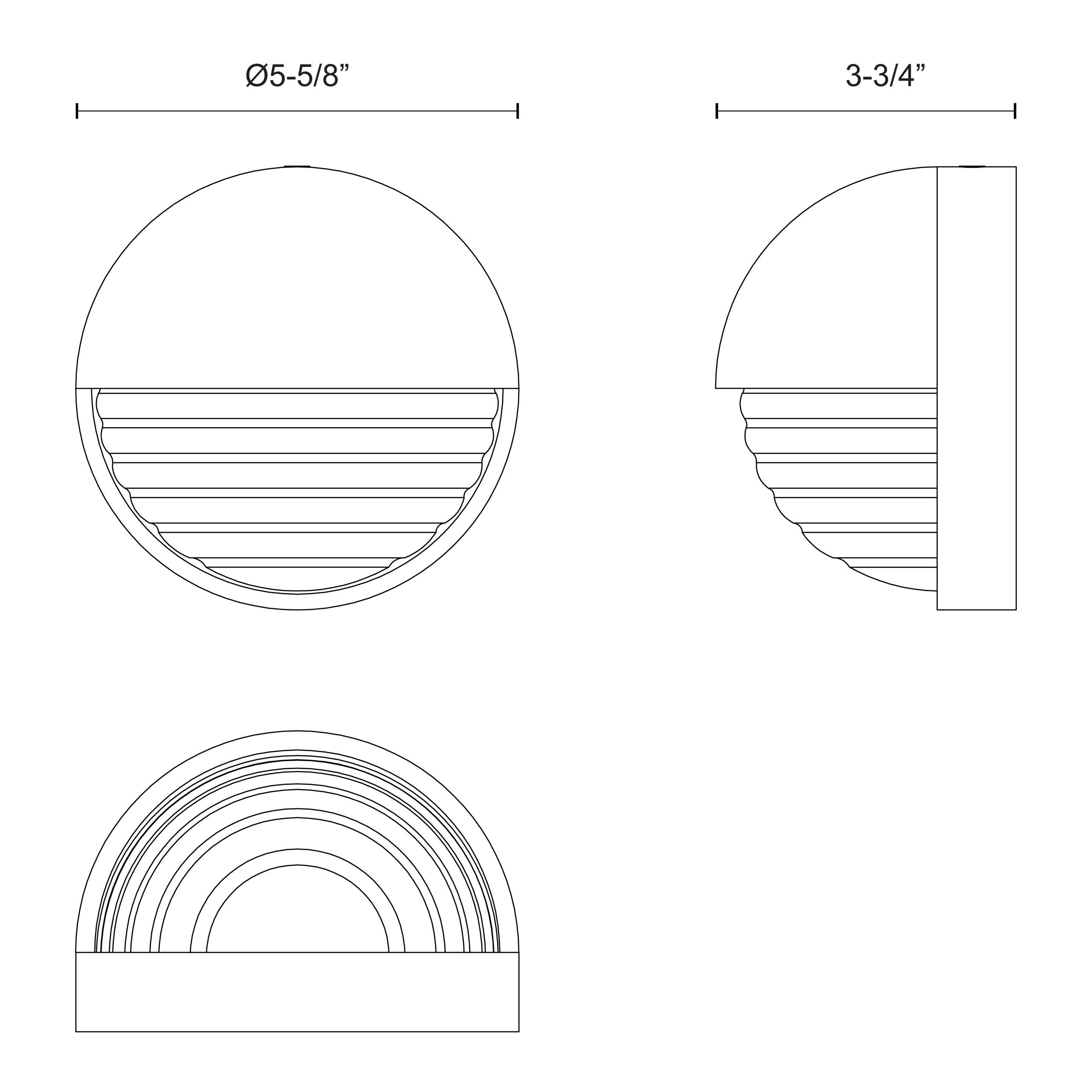 Palais 6-in Steel Vanity Light
