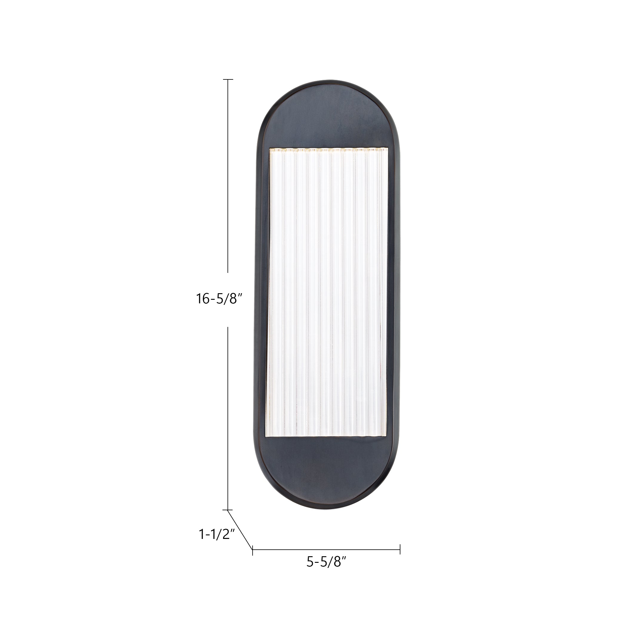 Palais 16-in Steel Vanity Light