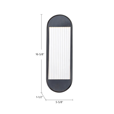 Palais 16-in Steel Vanity Light