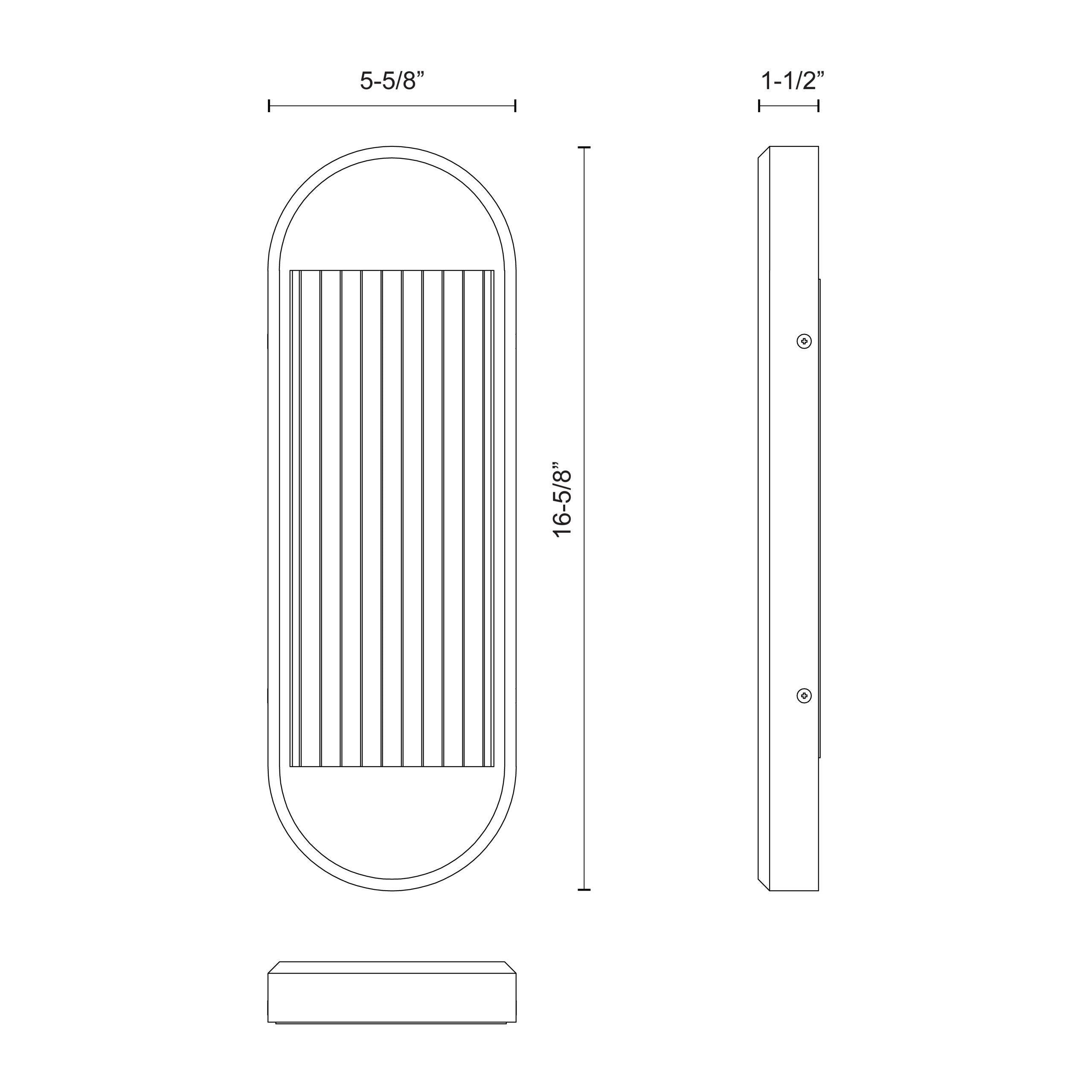 Palais 16-in Steel Vanity Light