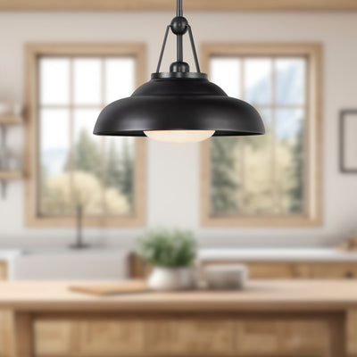 Palmetto 14-in Steel Pendant