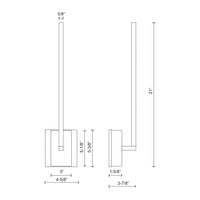 Pandora 18-in Aluminum Acrylic Wall Sconce