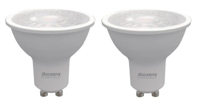 PAR16 Dimmable White Filament LED Light Bulb with GU10 Base, 2700K, 500 Lumens, 2-Pack