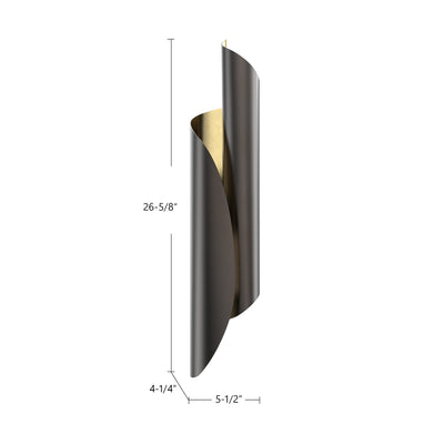 Parducci 26-in Stainless Steel Vanity Light