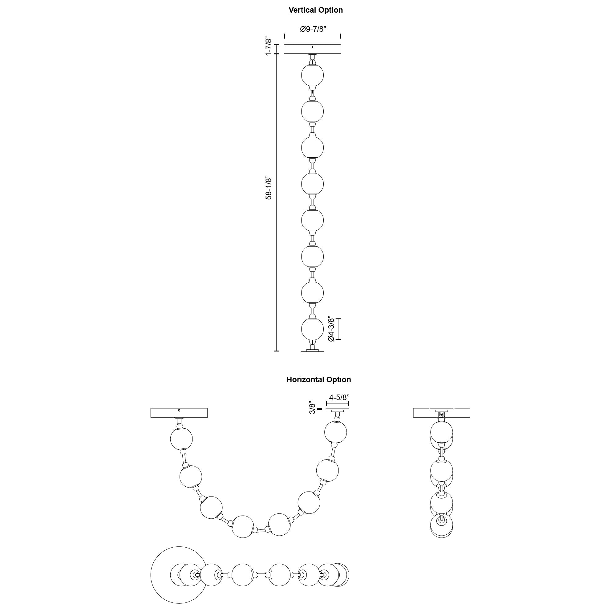 Marni 5-ft Aluminum Pendant
