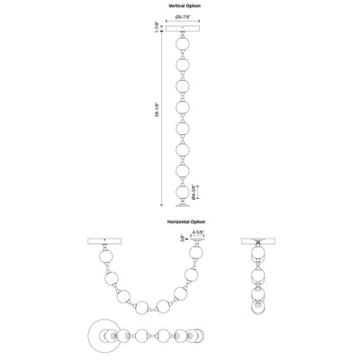 Marni 5-ft Aluminum Pendant