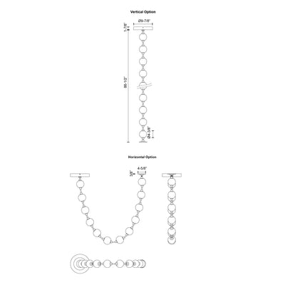 Marni 7-ft Aluminum Pendant