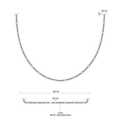 Corda 17-ft Aluminum Pendant