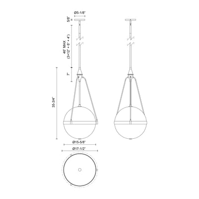 Harmony 18-in Steel Pendant