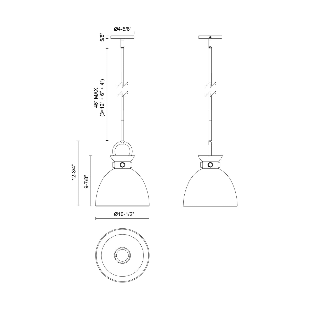 Waldo 11-in 1 Light Socket Pendant