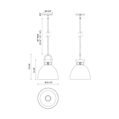 Waldo 11-in 1 Light Clear Glass Socket Pendant