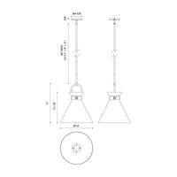 Emerson 14-in Steel Pendant