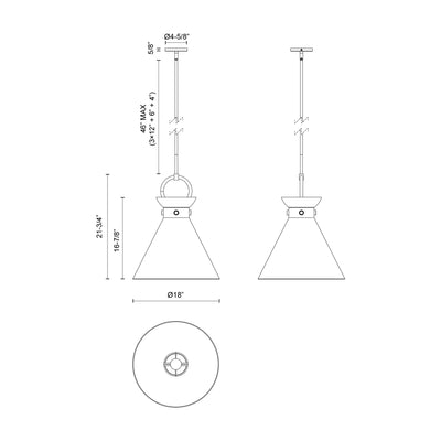 Emerson 18-in 1 Light Socket Pendant